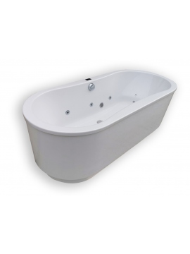 Whirlpool bathtub oval SORENA OVAL 180x80 cm